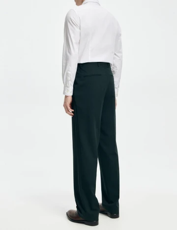 Pantaloni Reserved, verde inchis, 50
