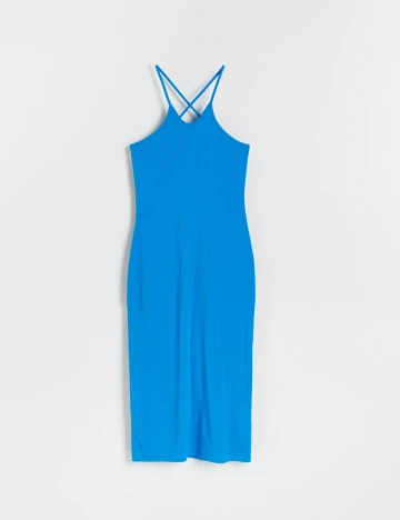 Rochie medie Reserved, albastru, L