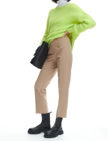 Pantaloni Reserved, crem, S