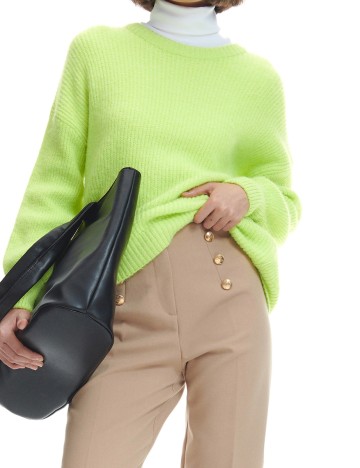 Pantaloni Reserved, crem, S