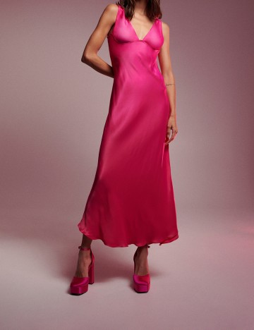 
						Rochie lunga Reserved, roz, L