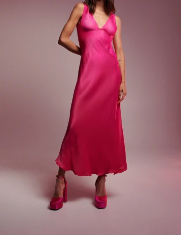 Rochie lunga Reserved, roz, L