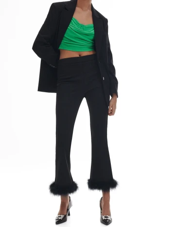 Pantaloni Reserved, negru, M