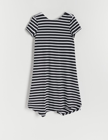 Rochie medie Reserved, alb/negru