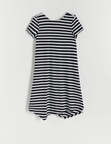 Rochie medie Reserved, alb/negru