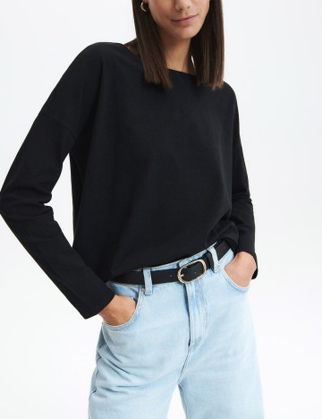 Bluza Reserved, negru, S