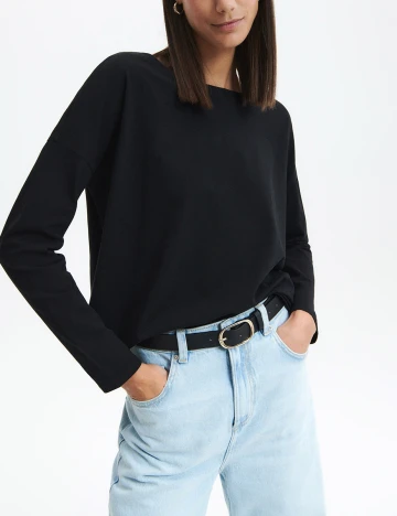 Bluza Reserved, negru, S