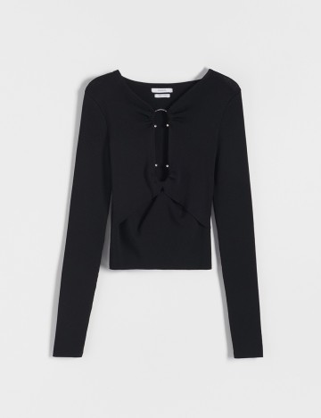 Bluza Reserved, negru, L