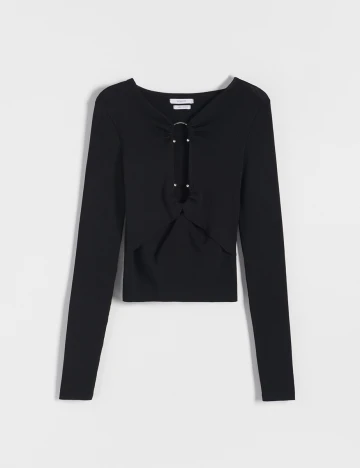 Bluza Reserved, negru, M