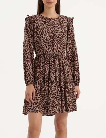 Rochie scurta House Brand, animal print, XS