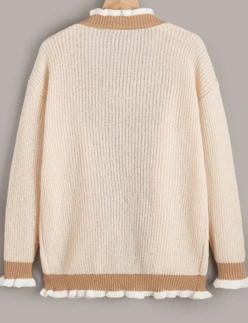 Cardigan SHEIN, crem, XL Crem