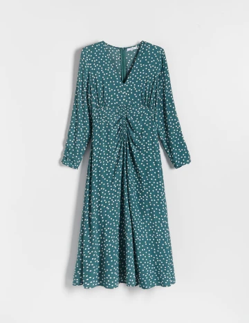 Rochie medie Reserved, verde, L