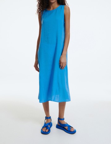 Rochie medie Reserved, albastru, 36