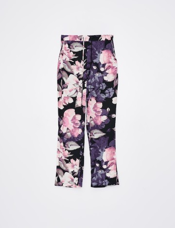 Pantaloni de pijama Mohito, negru floral, S