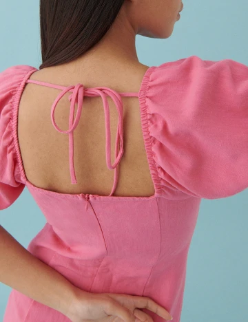 Rochie scurta Reserved, roz, L Roz