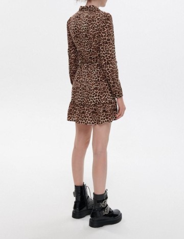 Rochie scurta CROPP, maro, XL
