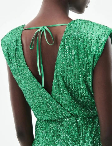 Rochie scurta Reserved, verde, 36