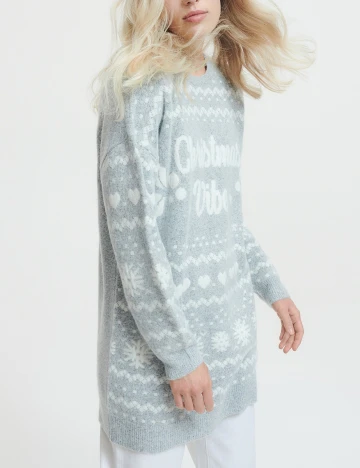 Rochie scurta Reserved, gri, S
