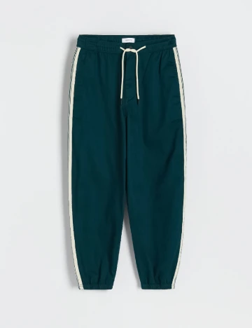 Pantaloni Reserved, verde inchis