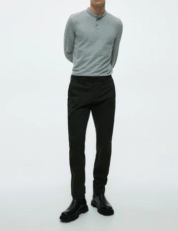 Pantaloni Reserved, verde inchis
