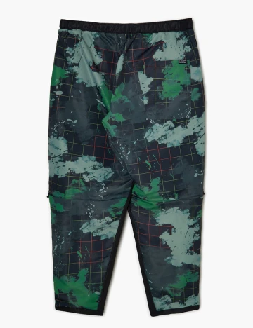 Pantaloni CROPP, negru/verde, 32