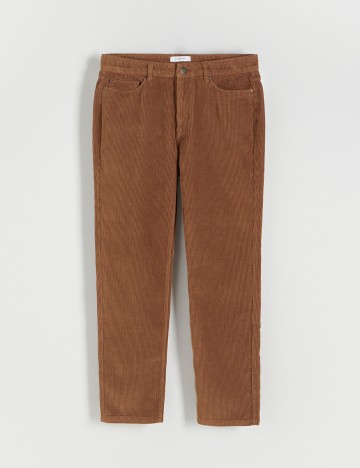 Pantaloni Reserved, maro deschis