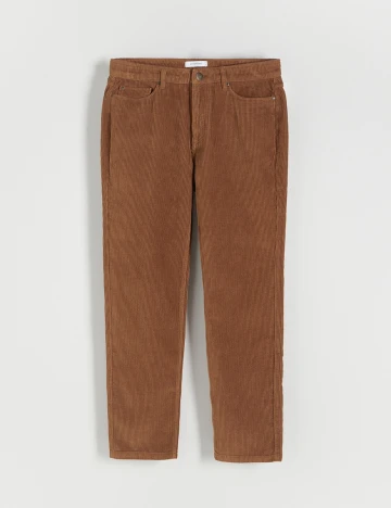 Pantaloni Reserved, maro deschis