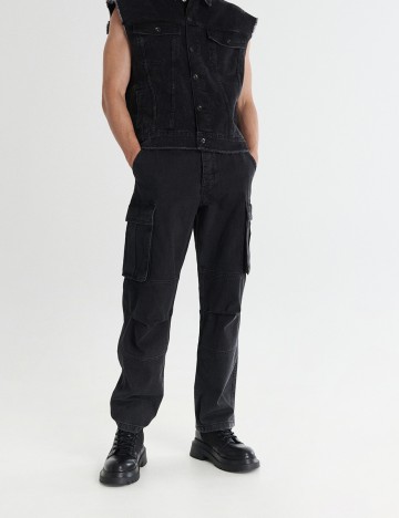 
						Blugi Reserved, negru, 34