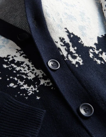 Cardigan Reserved, bleumarin Albastru