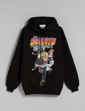 Hanorac Bershka, negru, XS