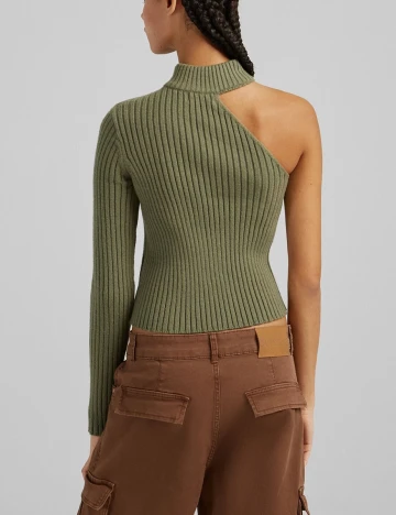Bluza Bershka, verde, S Verde