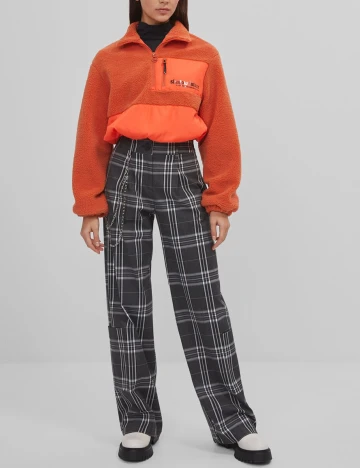 Bluza Bershka, portocaliu, XS