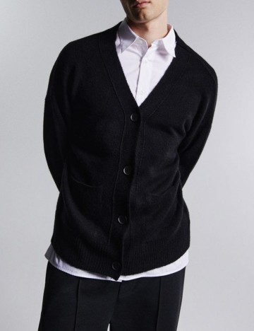 
						Cardigan Reserved, negru