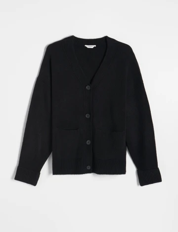 Cardigan Reserved, negru Negru