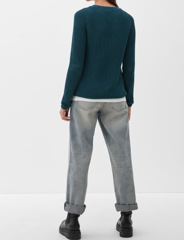 Pulover Q/S, turcoaz, L