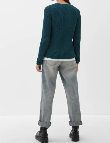 Pulover Q/S, turcoaz, L