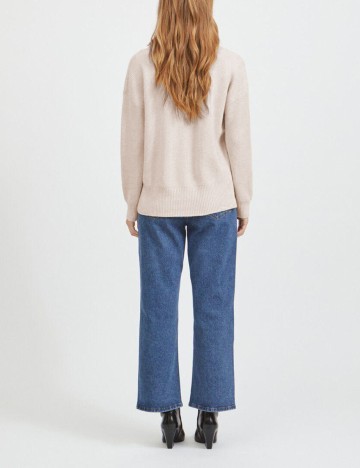 Pulover Vila, crem, L