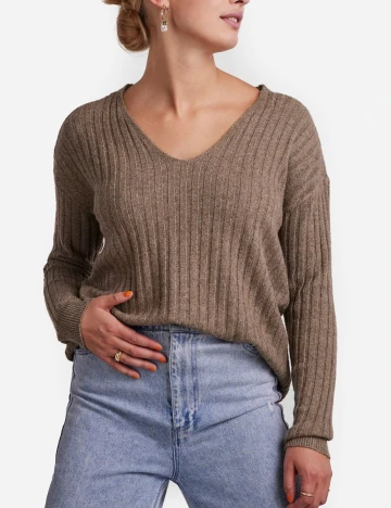 Bluza Pieces, maro, L Maro