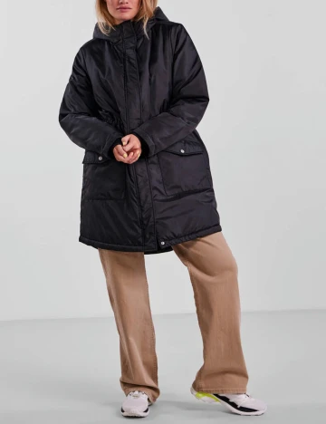 Geaca Pieces, negru, M