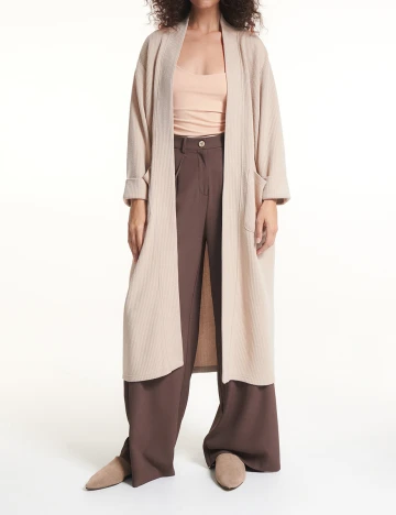Cardigan Reserved, crem, S