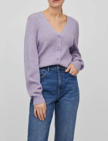 Cardigan Vila, mov, XXL Mov