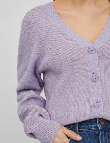 Cardigan Vila, mov, XXL Mov