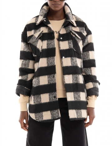 Jacheta Noisy May, crem/negru, XS Negru