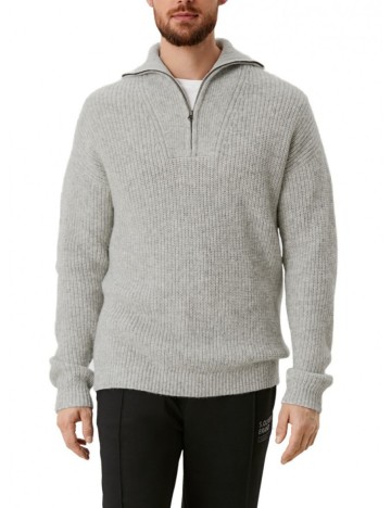 Pulover s.Oliver, gri, XXL