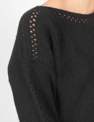 Pulover Q/S, negru, S