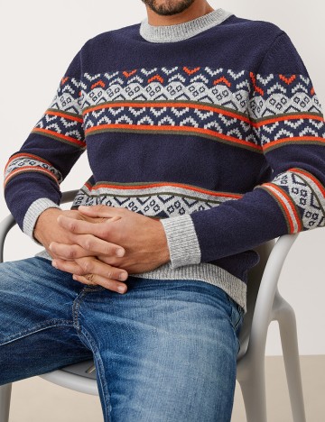 Pulover s.Oliver, bleumarin, XXL