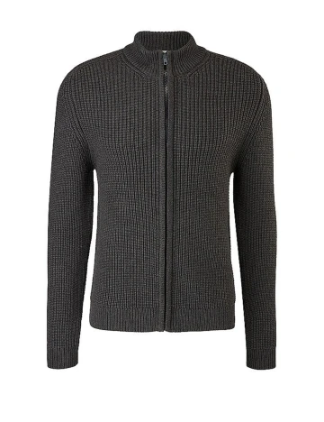 Pulover s.Oliver, gri inchis Gri