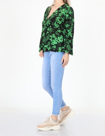 Camasa Pieces, verde, XS