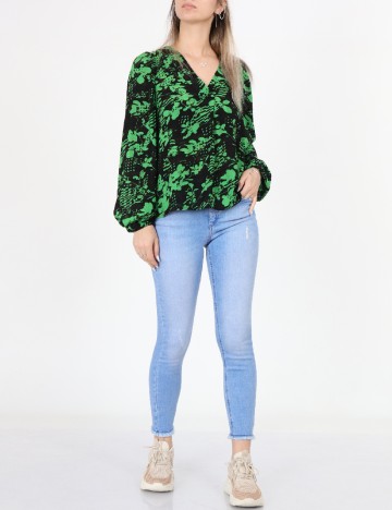 Camasa Pieces, verde, XS