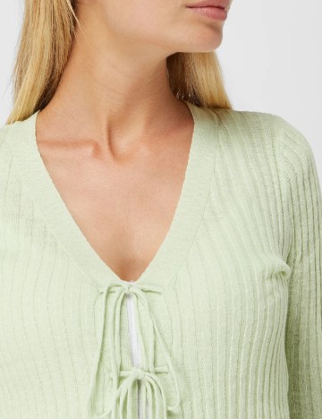 Cardigan Pieces, verde, M